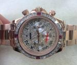 Rose Gold Rolex Daytona Diamond Watch Replica